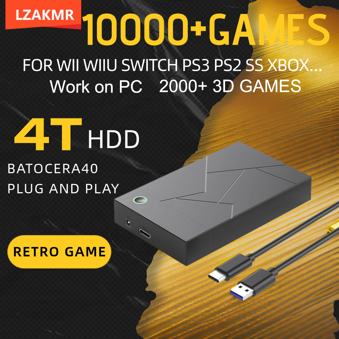 Retro Gaming Hdd - เกมเรโทร GameForge 4TB Batocera 40 ระบบ