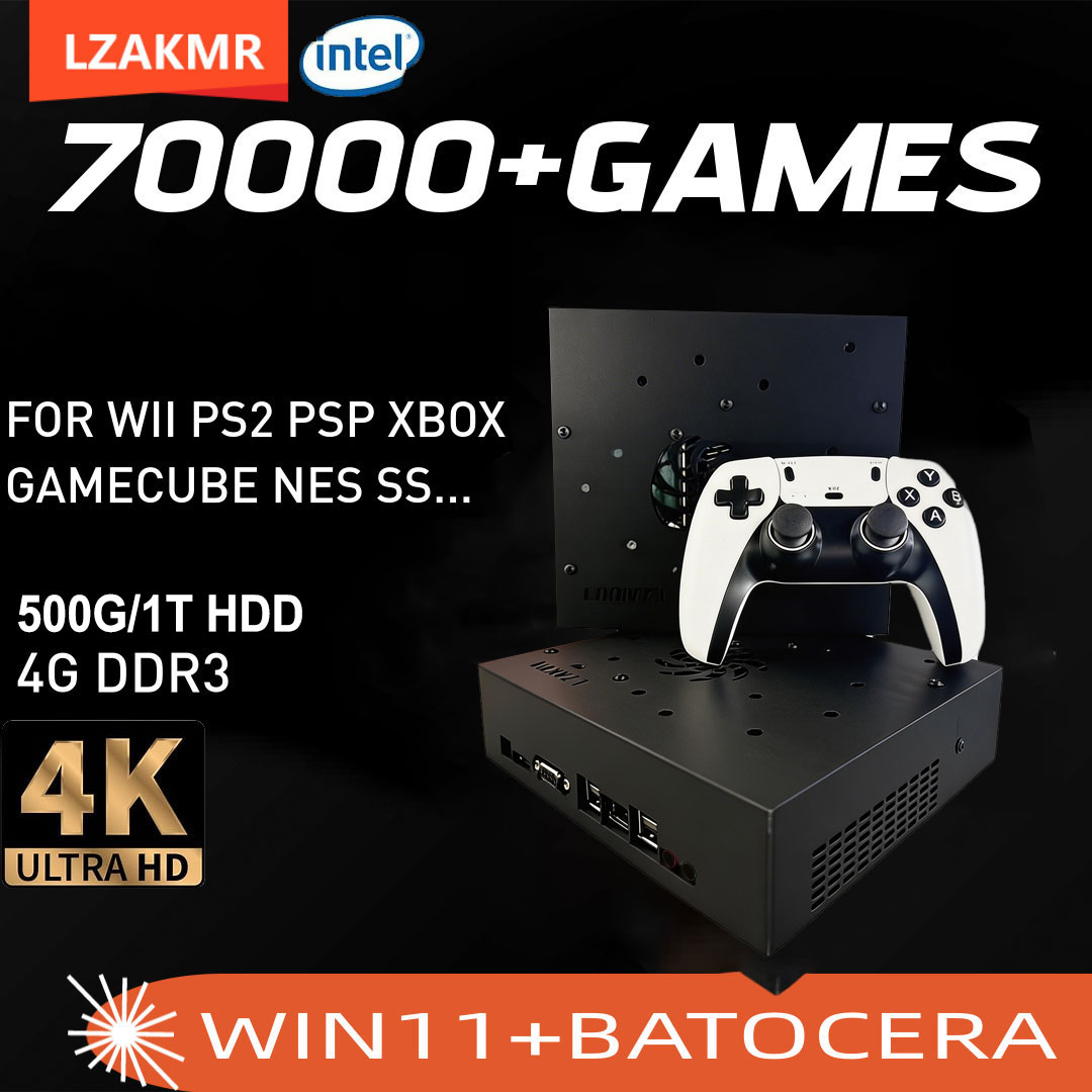 Retro Gaming Hdd - ซุปเปอร์เกมคอนโซล X8 Pro 70000+ เกม I3-3110M