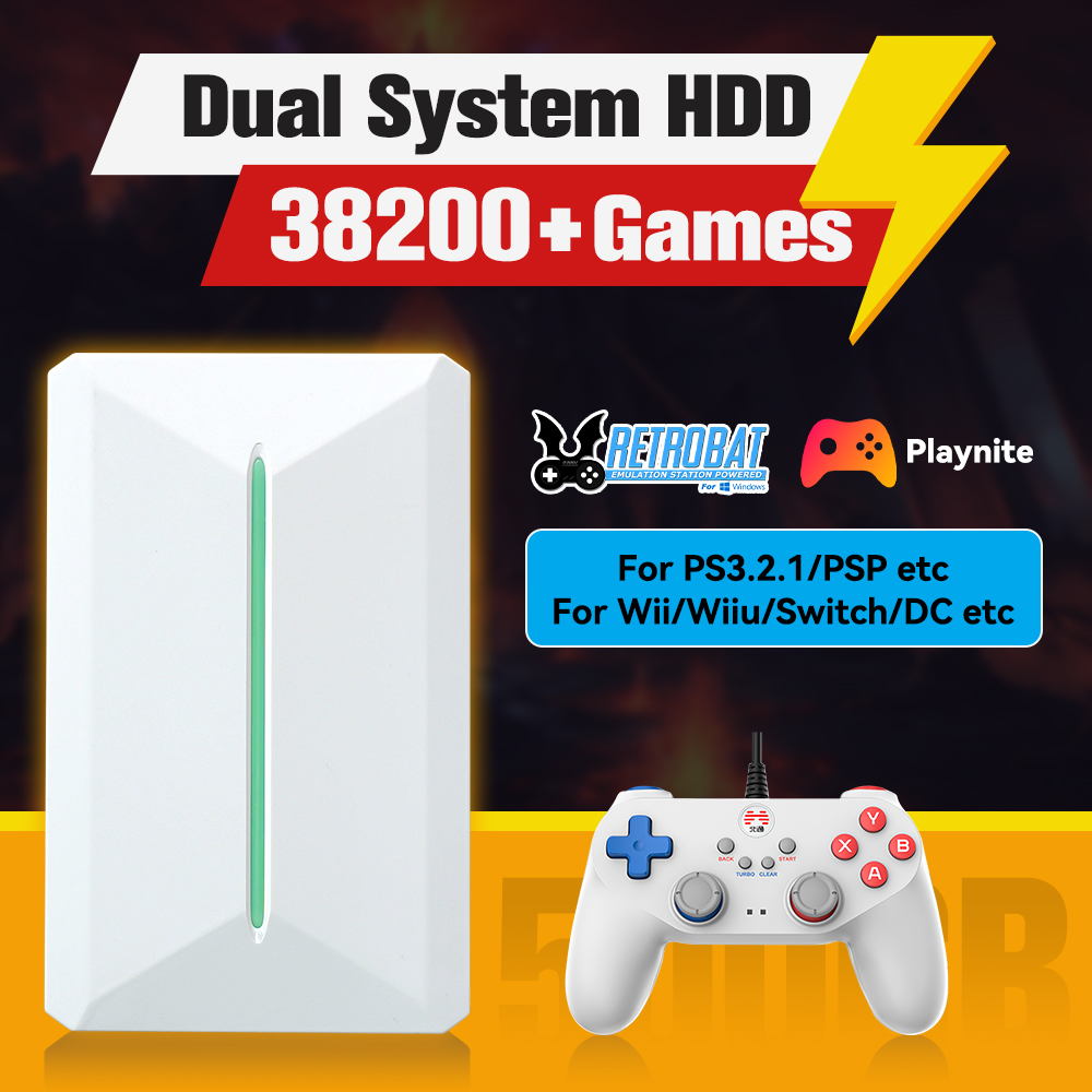 Retro Gaming Kiosk - Retrobat & Playnite ระบบ HDD คอนโซลเกม