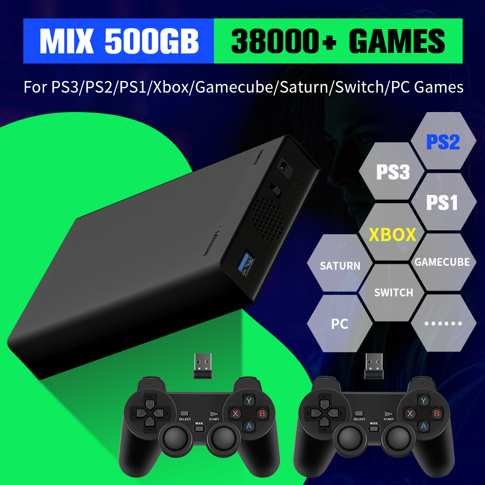 Retro Gaming Hdd - ฮาร์ดไดรฟ์เกม 500G พร้อมเกม 38000+ เกม สำหรับ