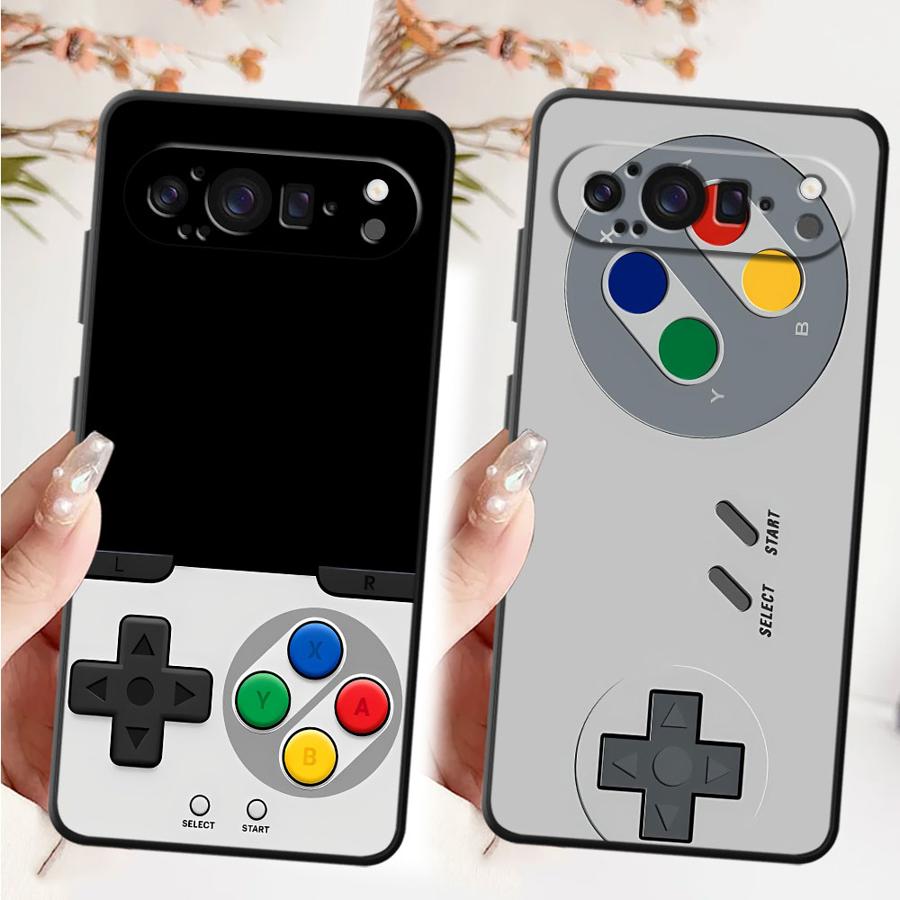 Retro Gaming Case - เคสปกอ่อนสำหรับกูเกิลพิกเซล 8a 6a 6 7 8