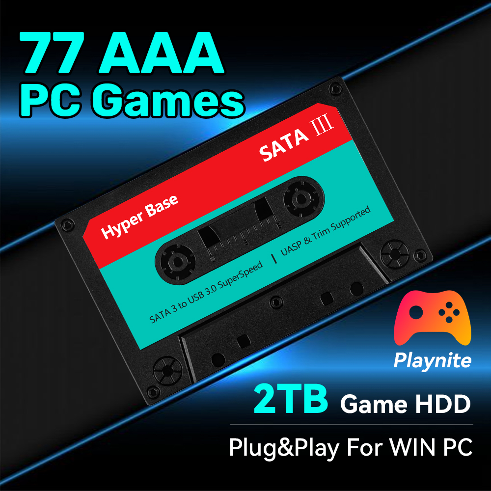Retro Gaming Hdd - ฮาร์ดไดรฟ์เกม 2TB พร้อมเกม PC 77 เกม