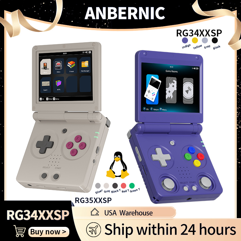 Anbernic RG34XXSP RG35XXSP Fli - Retro Gaming Aesthetic บทวิจารณ์และราคา