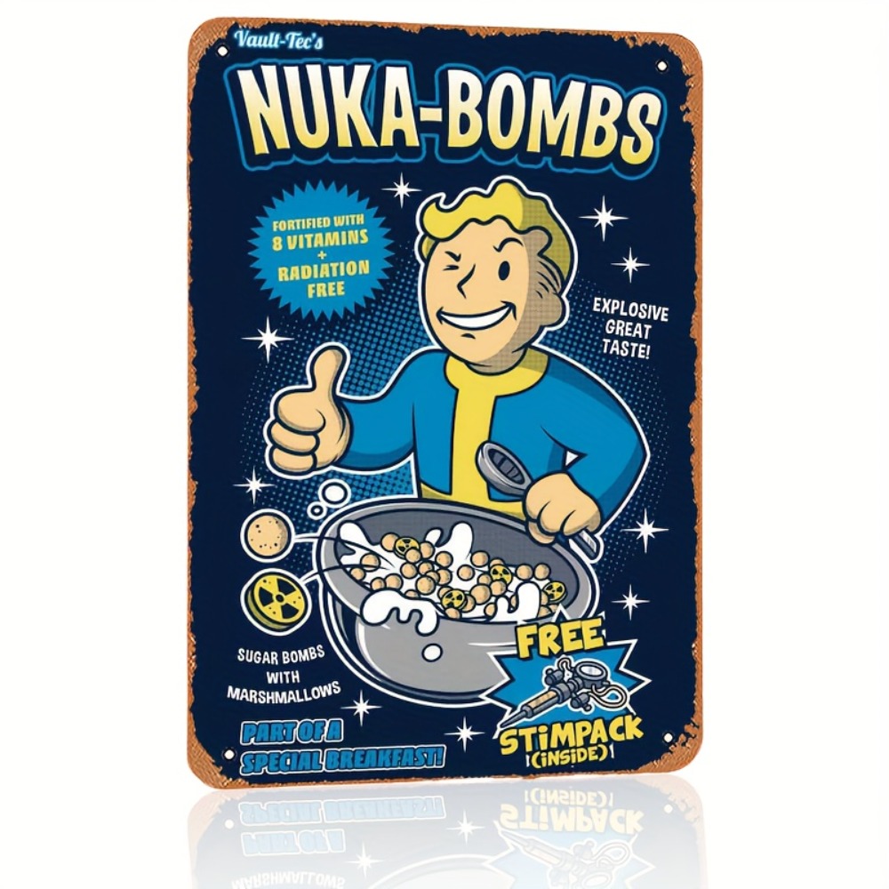 ป้ายผนังโลหะ Vault-Tec Nuka-Bo - Retro Gaming Vault บทวิจารณ์และราคา