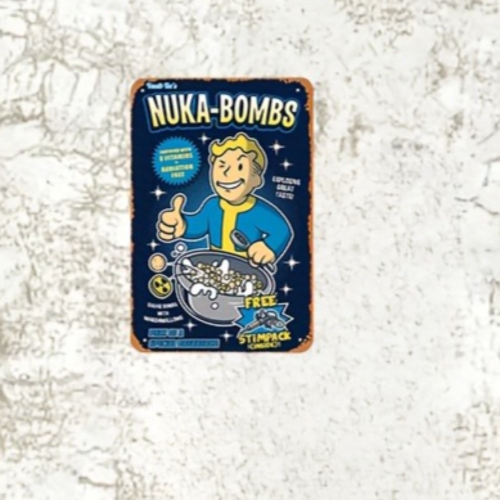 ป้ายผนังโลหะ Vault-Tec Nuka-Bo - Retro Gaming Vault บทวิจารณ์และราคา