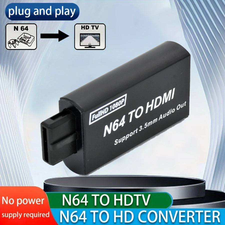 Grwibeou 1080P N64 เป็นตัวแปลง - Retro Gaming Accessories บทวิจารณ์และราคา