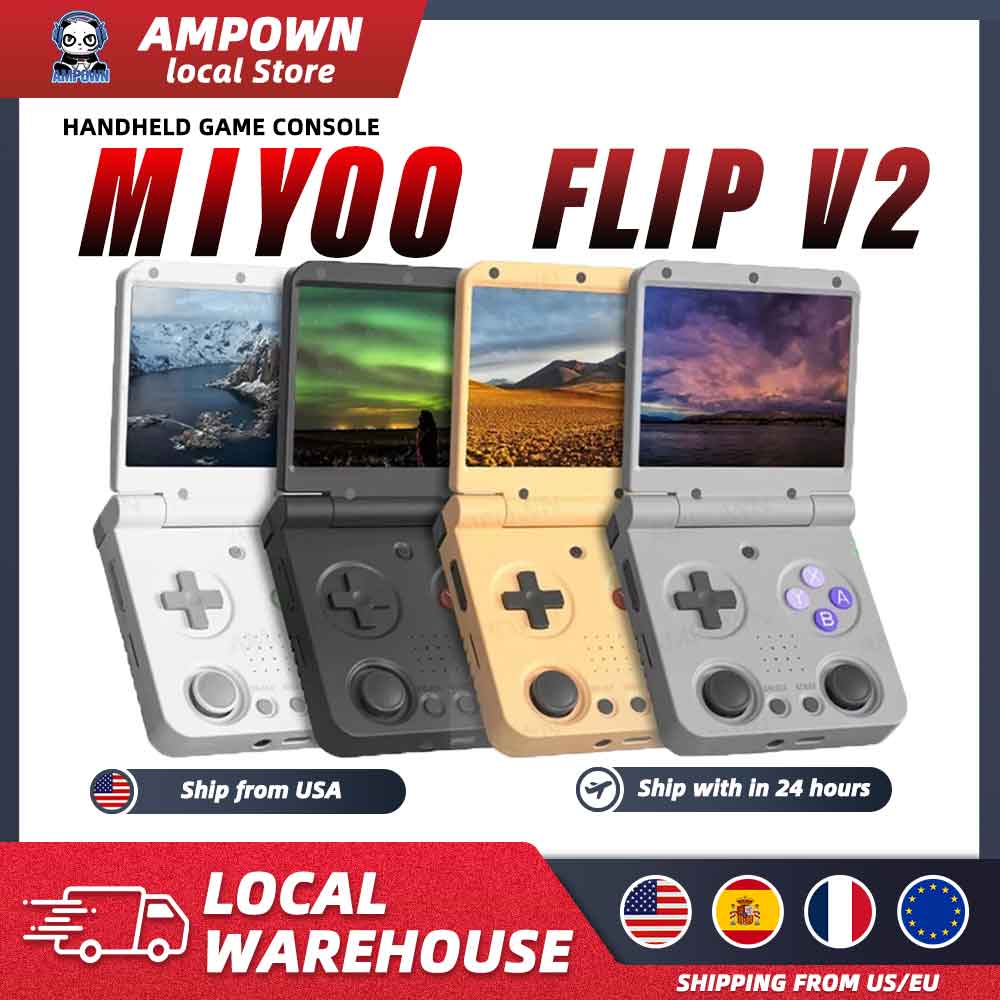 เครื่องเล่นเกมพกพา MIYOO Flip  - Retro Gaming On Linux บทวิจารณ์และราคา