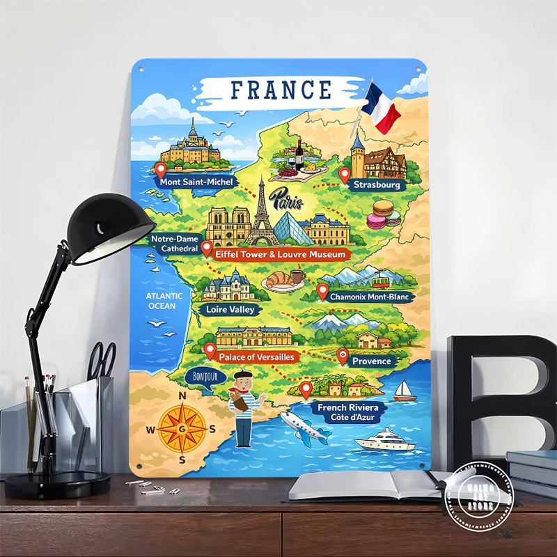 แผนที่การท่องเที่ยวฝรั่งเศส โป - Retro Gaming France บทวิจารณ์และราคา